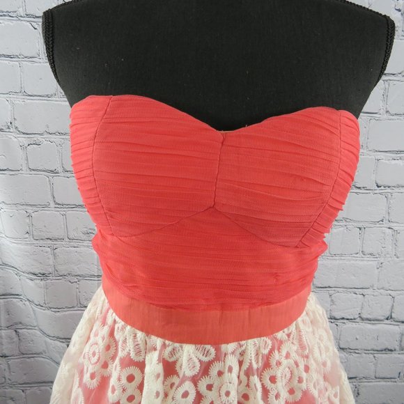 NWT - Women's Fit & Flare Strapless Dress - Picture 4 of 6